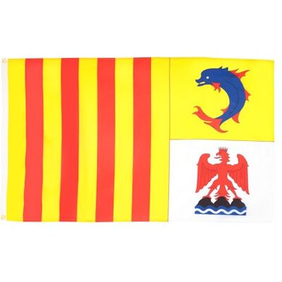AZ FLAG Flagge Provence-Alpes-Côte d'Azur 90x60 cm Provence-Alpes-Côte d'Azur Fahne 100% Polyester mit Messing-Ösen UV-beständig Vives Farben 50g AZ FLAG Flagge Provence-Alpes-Côte d'Azur 90x60 cm Provence-Alpes-Côte d'Azur Fahne 100% Polyester mit Messing-Ösen UV-beständig Vives Farben 50g