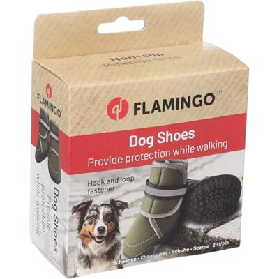 Flamingo hundeschuhe Kajan 2 stück grün M 8,1x6,2x11,8 cm neopren Harte Sohlen rutschfest reflektierend Flamingo hundeschuhe Kajan 2 stück grün M 8,1x6,2x11,8 cm neopren Harte Sohlen rutschfest reflektierend
