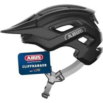 ABUS MTB-Helm Cliffhanger Fahrradhelm für anspruchsvolle Trails mit großen Lüftungsöffnungen & TriVider Riemensystem für Damen und Herren Schwarz, Größe S ABUS MTB-Helm Cliffhanger Fahrradhelm für anspruchsvolle Trails mit großen Lüftungsöffnungen & TriVider Riemensystem für Damen und Herren Schwarz, Größe S