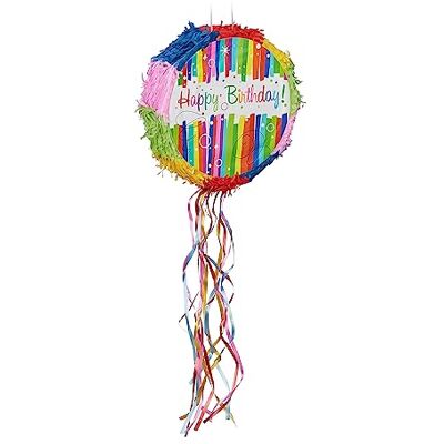 Relaxdays születésnapi piñata - Kerek, Újratölthető, Akasztani való - Gyerekek Relaxdays születésnapi piñata - Kerek, Újratölthető, Akasztani való - Gyerekek