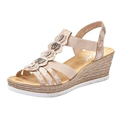 Rieker 619B2-31, Damen Geschlossene Sandalen, Rot (rosa 31), 40 EU (6.5 UK) Rieker 619B2-31, Damen Geschlossene Sandalen, Rot (rosa 31), 40 EU (6.5 UK)