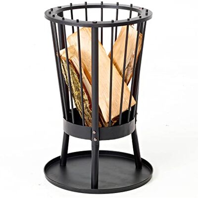 Barbecook Feuerkorb für Holzfeuer rund lackierter Stahl Ø 40-cm 62 hoch, Schwarz Barbecook Feuerkorb für Holzfeuer rund lackierter Stahl Ø 40-cm 62 hoch, Schwarz