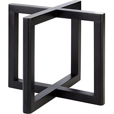 APS 33281 WOOD Akazienholz Buffet-Ständer, 20 x 20 x 17, 5 cm, Schwarz APS 33281 WOOD Akazienholz Buffet-Ständer, 20 x 20 x 17, 5 cm, Schwarz