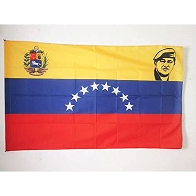 AZ FLAG Flagge Venezuela Mit Hugo Chavez 150x90 cm Venezuela Fahne 90 x 150 Cm Scheide Für Mast Flaggen AZ FLAG Flagge Venezuela Mit Hugo Chavez 150x90 cm Venezuela Fahne 90 x 150 Cm Scheide Für Mast Flaggen