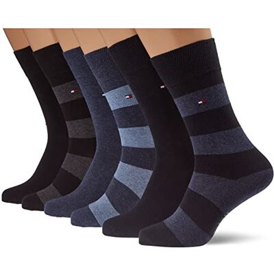 Tommy Hilfiger Herren Clssc Socken, Blue Black Combo, 39-42 EU Tommy Hilfiger Herren Clssc Socken, Blue Black Combo, 39-42 EU