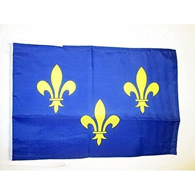 Az Flag - Drapeau Île-De-France 45x30 cm - Pavillon Francilien - Zászló Az Flag - Drapeau Île-De-France 45x30 cm - Pavillon Francilien - Zászló