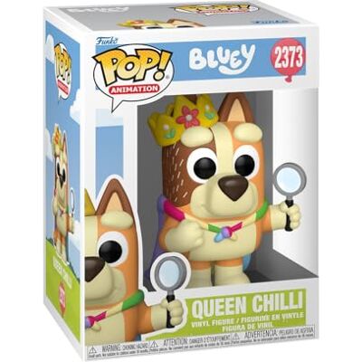 Funko POP! Animation: Bluey Queen Chilli Offizieller Fanartikel und Merch Vinyl Sammelfigur als Regal Deko Geschenkidee zum Geburtstag für Fans und Sammler Funko POP! Animation: Bluey Queen Chilli Offizieller Fanartikel und Merch Vinyl Sammelfigur als Regal Deko Geschenkidee zum Geburtstag für Fans und Sammler