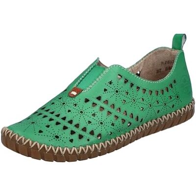 Rieker Damen Slipper M2852-52 grün Gr. 36 Rieker Damen Slipper M2852-52 grün Gr. 36