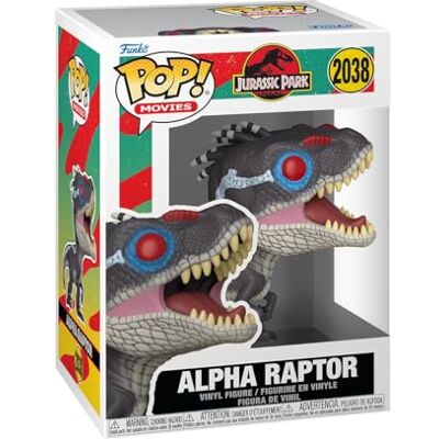 Funko POP! Movies: Jurassic Park Alpha Raptor Offizieller Fanartikel und Merch Vinyl Sammelfigur als Regal Deko Geschenkidee zum Geburtstag für Fans und Sammler Funko POP! Movies: Jurassic Park Alpha Raptor Offizieller Fanartikel und Merch Vinyl Sammelfigur als Regal Deko Geschenkidee zum Geburtstag für Fans und Sammler