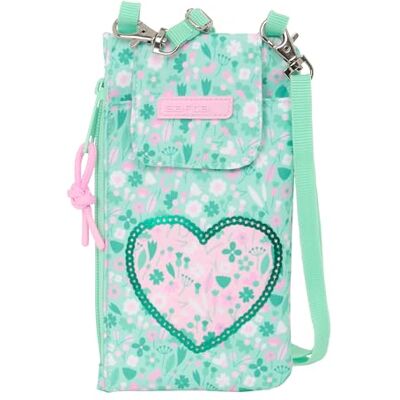 safta Cuore Handytasche, Standardportemonnaie, für Handy, bequem und vielseitig, Qualität und Widerstandsfähigkeit, 19 x 10 cm, Minzgrün, M, Casual safta Cuore Handytasche, Standardportemonnaie, für Handy, bequem und vielseitig, Qualität und Widerstandsfähigkeit, 19 x 10 cm, Minzgrün, M, Casual