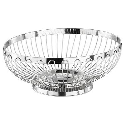 APS 30240 Hochglanzpolierter Edelstahl Oval Korb für Brot oder Obst, 24 x 19 x 8.5 cm APS 30240 Hochglanzpolierter Edelstahl Oval Korb für Brot oder Obst, 24 x 19 x 8.5 cm