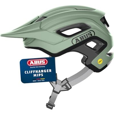 ABUS MTB-Helm Cliffhanger MIPS Fahrradhelm für anspruchsvolle Trails mit MIPS Aufprallschutz & großen Lüftungsöffnungen für Damen und Herren Grün, Größe L ABUS MTB-Helm Cliffhanger MIPS Fahrradhelm für anspruchsvolle Trails mit MIPS Aufprallschutz & großen Lüftungsöffnungen für Damen und Herren Grün, Größe L