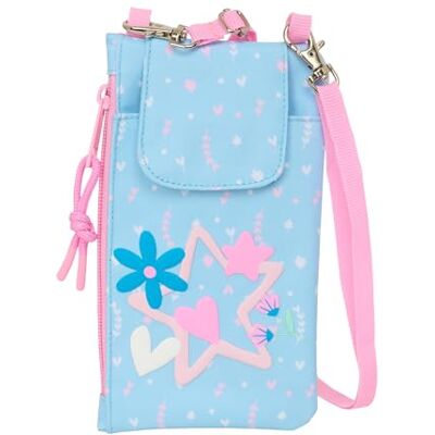 safta BLACKFIT8 Smile Geldbörse für Handy, bequem und vielseitig, Qualität und Widerstandsfähigkeit, 19 x 10 cm, Hellblau/Hellrosa, M, Casual safta BLACKFIT8 Smile Geldbörse für Handy, bequem und vielseitig, Qualität und Widerstandsfähigkeit, 19 x 10 cm, Hellblau/Hellrosa, M, Casual