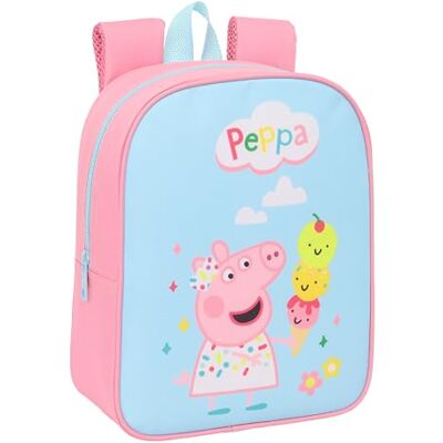safta PEPPA PIG Kinderrucksack, Kinderrucksack, Schulrucksack, anpassbar an Kinderwagen, ideal für Kindergärten, bequem und vielseitig, Qualität und Widerstandsfähigkeit, 22 x 10 x 27 cm safta PEPPA PIG Kinderrucksack, Kinderrucksack, Schulrucksack, anpassbar an Kinderwagen, ideal für Kindergärten, bequem und vielseitig, Qualität und Widerstandsfähigkeit, 22 x 10 x 27 cm