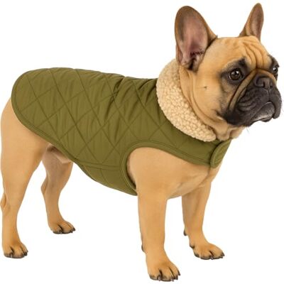 Flamingo Hundemantel – Bonnie – Grün – A: 35 cm B: 34–38 cm C: 50–54 cm – Premium Line – wasserabweisend, waschbar bei 30 °C, Klettverschluss, Plüschfutter Flamingo Hundemantel – Bonnie – Grün – A: 35 cm B: 34–38 cm C: 50–54 cm – Premium Line – wasserabweisend, waschbar bei 30 °C, Klettverschluss, Plüschfutter