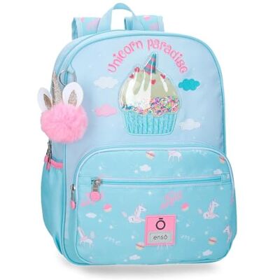 Enso Unicorn Paradise Schulrucksack anpassbarer Trolley Türkisblau 30x38x12 cm Polyester 13,7L Enso Unicorn Paradise Schulrucksack anpassbarer Trolley Türkisblau 30x38x12 cm Polyester 13,7L