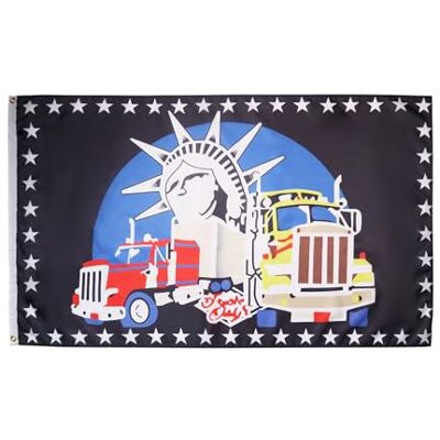 AZ FLAG Flagge Lastwagen Nur 150x90 cm Lastwagen Fahne 100% Polyester mit Messing-Ösen 110g AZ FLAG Flagge Lastwagen Nur 150x90 cm Lastwagen Fahne 100% Polyester mit Messing-Ösen 110g