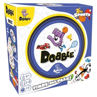 Asmodee , Dobble Sports, Zygomatic, Familienspiel, 2-8 Spieler, 6+ Jahre, 15 Minuten, Deutsch Asmodee , Dobble Sports, Zygomatic, Familienspiel, 2-8 Spieler, 6+ Jahre, 15 Minuten, Deutsch