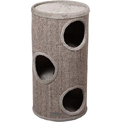 Flamingo kratztonne für Katzen – Greta M – 70 cm – Ø 36 cm – Sisal & Plüsch – 3 Etagen Flamingo kratztonne für Katzen – Greta M – 70 cm – Ø 36 cm – Sisal & Plüsch – 3 Etagen