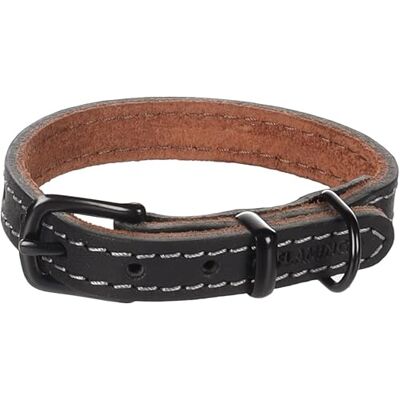 Flamingo Halsband Montana Leder SCHWARZ XS 19,5-25,5CM 12MM Flamingo Halsband Montana Leder SCHWARZ XS 19,5-25,5CM 12MM