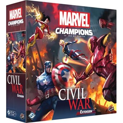 Asmodee Marvel Champions: Civil War – FFG – Erweiterung kooperatives Kartenspiel – 2 vorgefertigte Decks – 4 Szenarien für den Bekämpfung der Avengers – französische Version Asmodee Marvel Champions: Civil War – FFG – Erweiterung kooperatives Kartenspiel – 2 vorgefertigte Decks – 4 Szenarien für den Bekämpfung der Avengers – französische Version