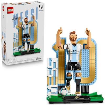 Lego Editions Lionel Messi Fußballlegende Spielzeug 3D Figuren Modellbau DIY Kinderzimmer Deko Geschenk für Jungen, Mädchen ab 12 Jahren und Erwachsene Sportfans 43015 Lego Editions Lionel Messi Fußballlegende Spielzeug 3D Figuren Modellbau DIY Kinderzimmer Deko Geschenk für Jungen, Mädchen ab 12 Jahren und Erwachsene Sportfans 43015