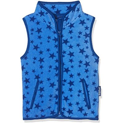 Playshoes Fleece Weste Unisex Kinder Outdoor-Oberteil, blau Sterne, 86 Playshoes Fleece Weste Unisex Kinder Outdoor-Oberteil, blau Sterne, 86