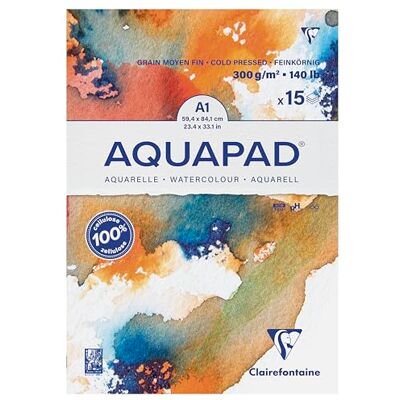 Clairefontaine Goldline Aquapad Szürke / Fekete - Művészi Blokk Clairefontaine Goldline Aquapad Szürke / Fekete - Művészi Blokk