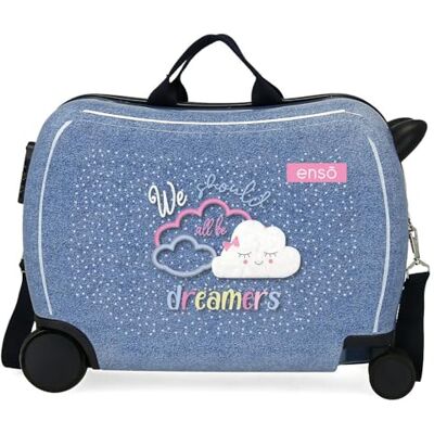 Enso Dreamer Kinderkoffer, Blau, 50 x 38 x 20 cm, starr, ABS, Seitenkombination, 32 l, 1,8 kg, 4 Räder, Gepäck, Hand, blau, kinderkoffer Enso Dreamer Kinderkoffer, Blau, 50 x 38 x 20 cm, starr, ABS, Seitenkombination, 32 l, 1,8 kg, 4 Räder, Gepäck, Hand, blau, kinderkoffer