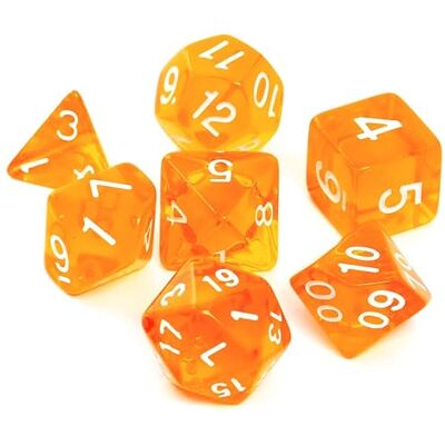 Asmodee Knochen-Set REBEL RPG Kristall Orange Asmodee Knochen-Set REBEL RPG Kristall Orange
