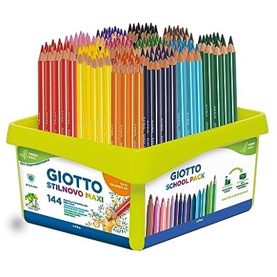 Giotto Maxi színes ceruzák - Iskolatáska 144 darab Giotto Maxi színes ceruzák - Iskolatáska 144 darab