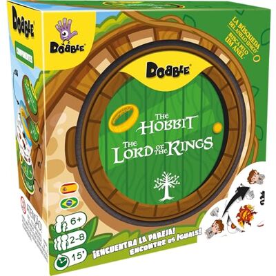 Asmodee , Dobble: Herr der Ringe, Kartenspiel, für Familie, Alter +6, 2–8 Spieler, Spiele bis zu 15 Minuten Asmodee , Dobble: Herr der Ringe, Kartenspiel, für Familie, Alter +6, 2–8 Spieler, Spiele bis zu 15 Minuten