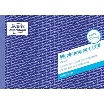 Avery 1301 Tagesrapport (105x200 mm, mit 2 Blatt Blaupapier, von Rechtsexperten geprüft, für Deutschland und Österreich zur täglichen Dokumentation der Arbeitsleistung, 2x50 Blatt) weiß/gelb Avery 1301 Tagesrapport (105x200 mm, mit 2 Blatt Blaupapier, von Rechtsexperten geprüft, für Deutschland und Österreich zur täglichen Dokumentation der Arbeitsleistung, 2x50 Blatt) weiß/gelb