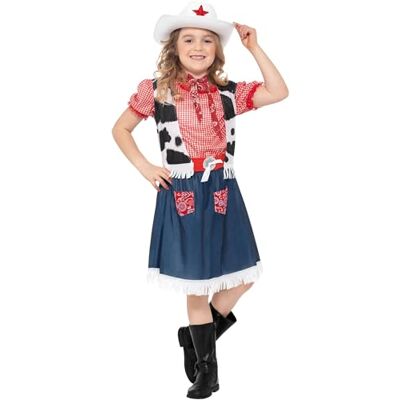 Smiffys Cowgirl Sweetie Costume, Blue Halloween und Karneval Smiffys Cowgirl Sweetie Costume, Blue Halloween und Karneval