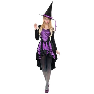 Boland Kostüm Spinnenhexe für Erwachsene, Faschingskostüm, Kostümset für Halloween, Karneval und Mottoparty Boland Kostüm Spinnenhexe für Erwachsene, Faschingskostüm, Kostümset für Halloween, Karneval und Mottoparty