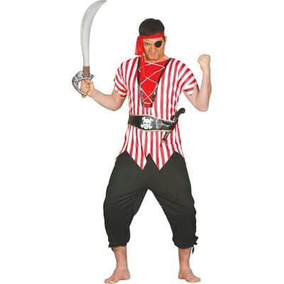 FIESTAS GUIRCA Pirata de Ultramar Kostüm für Erwachsene (54-56/XL) Hemd, Kopftuch, Gürtel und Hose Korsar- und Freibeuter Kostüme für Halloween, Karneval und Kostümpartys Herren FIESTAS GUIRCA Pirata de Ultramar Kostüm für Erwachsene (54-56/XL) Hemd, Kopftuch, Gürtel und Hose Korsar- und Freibeuter Kostüme für Halloween, Karneval und Kostümpartys Herren