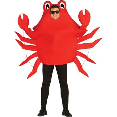 FIESTAS GUIRCA Krebs Kostüm für Erwachsene Anzug und Handschuhe Tierkostüme für Halloween, Karneval und Kostümpartys Ideal für Erwachsene Unisex FIESTAS GUIRCA Krebs Kostüm für Erwachsene Anzug und Handschuhe Tierkostüme für Halloween, Karneval und Kostümpartys Ideal für Erwachsene Unisex
