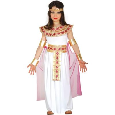 FIESTAS GUIRCA Rosa Kleopatra Kostüm für Kinder Kleid, Umhang, Armband und Gürtel Pharaonin und Königin des Nils Kostüme für Halloween, Karneval und Kostümpartys Weiß und Gold FIESTAS GUIRCA Rosa Kleopatra Kostüm für Kinder Kleid, Umhang, Armband und Gürtel Pharaonin und Königin des Nils Kostüme für Halloween, Karneval und Kostümpartys Weiß und Gold
