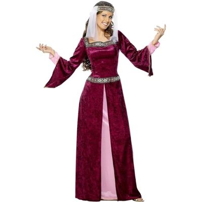 Smiffys Maid Marion Costume, Burgundy Halloween und Karneval Smiffys Maid Marion Costume, Burgundy Halloween und Karneval