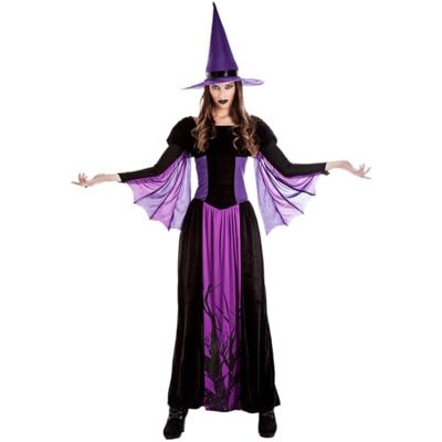 Boland Hexenkostüm Damen Moonlight Witch Hut und Kleid, Damenkostüm Hexe, Karneval, Mottoparty und Halloween, Märchen, Zauberer Boland Hexenkostüm Damen Moonlight Witch Hut und Kleid, Damenkostüm Hexe, Karneval, Mottoparty und Halloween, Märchen, Zauberer