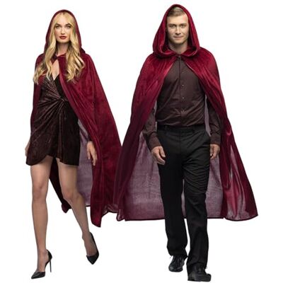 Boland 70997 Vampir Umhang in Samtoptik für Halloween, Karneval und Kostüme, 170 cm, Tunika für Erwachsene Boland 70997 Vampir Umhang in Samtoptik für Halloween, Karneval und Kostüme, 170 cm, Tunika für Erwachsene