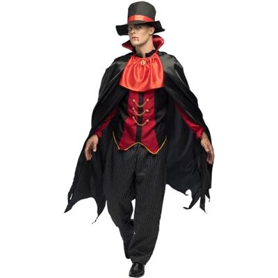 Boland Kostüm Vampir Meister für Erwachsene, Faschingskostüm, Kostümset für Halloween, Karneval und Mottoparty Boland Kostüm Vampir Meister für Erwachsene, Faschingskostüm, Kostümset für Halloween, Karneval und Mottoparty