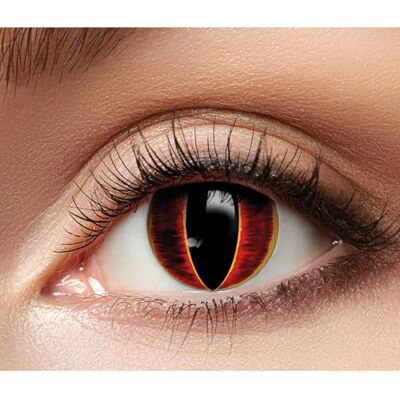Boland Ein Paar 3-Monats Kontaktlinsen ohne Sehstärke, farbige Linsen für Halloween, Karneval, Cosplay und Mottoparty Boland Ein Paar 3-Monats Kontaktlinsen ohne Sehstärke, farbige Linsen für Halloween, Karneval, Cosplay und Mottoparty