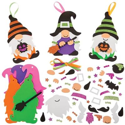 Baker Ross FN298 Halloween Gonks Dekoration Packung mit 8, Halloween Kunst und Handwerk für Kinder, Halloween Dekorationen Baker Ross FN298 Halloween Gonks Dekoration Packung mit 8, Halloween Kunst und Handwerk für Kinder, Halloween Dekorationen