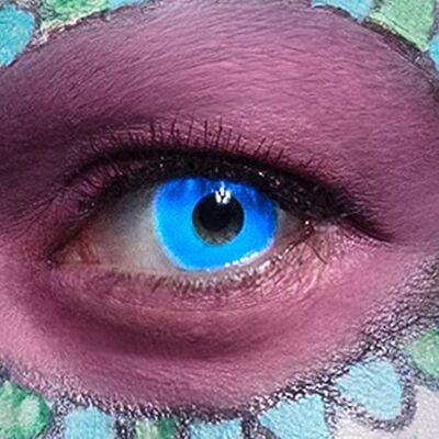 Boland Monatslinsen UV Flash, 1 Paar weiche Kontaktlinsen, reflektieren UV-Licht, ohne Sehstärke in PVC-Box, Kostüm Zubehör für Halloween und Karneval Boland Monatslinsen UV Flash, 1 Paar weiche Kontaktlinsen, reflektieren UV-Licht, ohne Sehstärke in PVC-Box, Kostüm Zubehör für Halloween und Karneval
