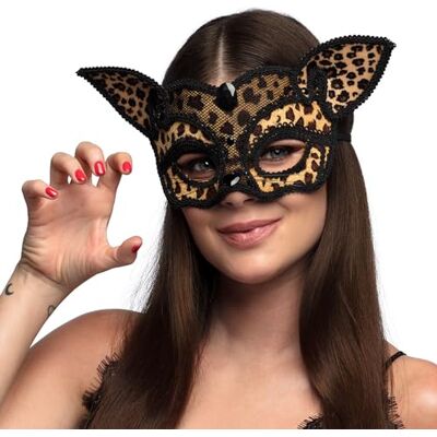 Boland 00188 Augenmaske Leopard, Tiermaske Wildkatze, Maske für Kostüme, Karneval, Mottoparty und Halloween Boland 00188 Augenmaske Leopard, Tiermaske Wildkatze, Maske für Kostüme, Karneval, Mottoparty und Halloween