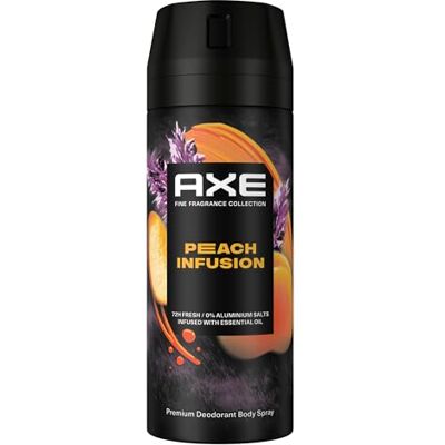 Axe Premium Bodyspray Peach Infusion Deo ohne Aluminiumsalze für 72 Stunden Frische 150 ml Axe Premium Bodyspray Peach Infusion Deo ohne Aluminiumsalze für 72 Stunden Frische 150 ml