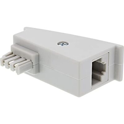 InLine 69949 TAE-F DSL Adapter, TAE-F Stecker auf RJ45 Buchse, 8P2C für Fritzbox InLine 69949 TAE-F DSL Adapter, TAE-F Stecker auf RJ45 Buchse, 8P2C für Fritzbox