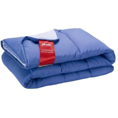 PIKOLIN Bettdecke 150 x 220 cm. Wende-Bettdecke mit 300g Daunen-Touch Faser, Warm und Atmungsaktiv, Ganzjahres-Steppdecke, Hochwertige Schlafdecke, Hypoallergen, Farbe Blau/Blau PIKOLIN Bettdecke 150 x 220 cm. Wende-Bettdecke mit 300g Daunen-Touch Faser, Warm und Atmungsaktiv, Ganzjahres-Steppdecke, Hochwertige Schlafdecke, Hypoallergen, Farbe Blau/Blau