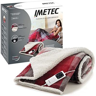 Imetec Adapto Velvet Tartan Heizdecke, 160x120 cm Wärmedecke, aus weichem Gewebe, geringer Verbrauch, Adapto-Technologie, sicher, schnelles Aufheizen, 6 Temperaturen, waschbar Imetec Adapto Velvet Tartan Heizdecke, 160x120 cm Wärmedecke, aus weichem Gewebe, geringer Verbrauch, Adapto-Technologie, sicher, schnelles Aufheizen, 6 Temperaturen, waschbar